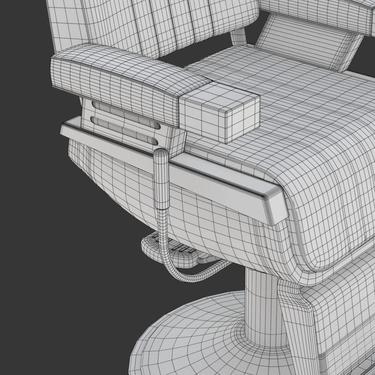 Barber Chair 3D model_21
