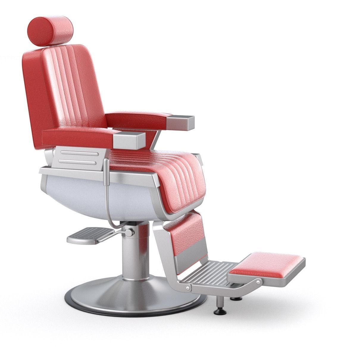 Barber Chair 3D model_2