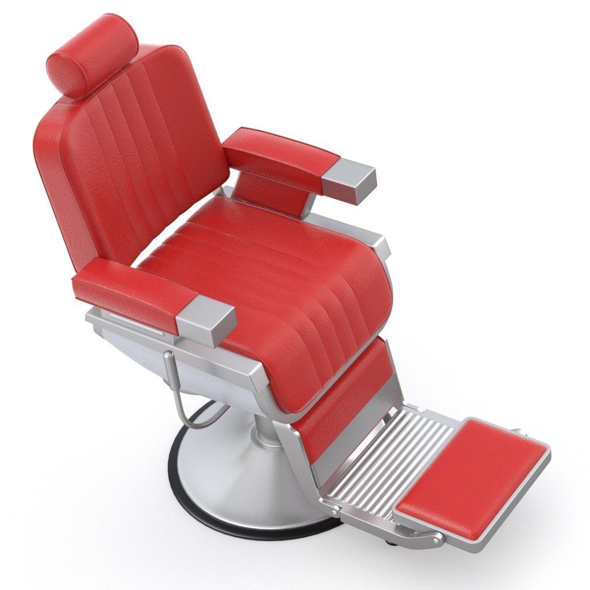 Barber Chair 3D model_5