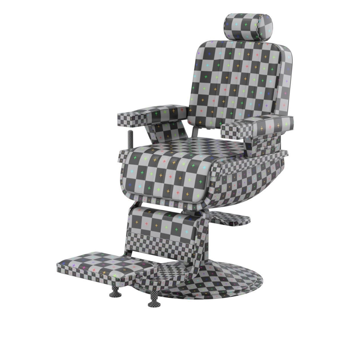 Barber Chair 3D model_8