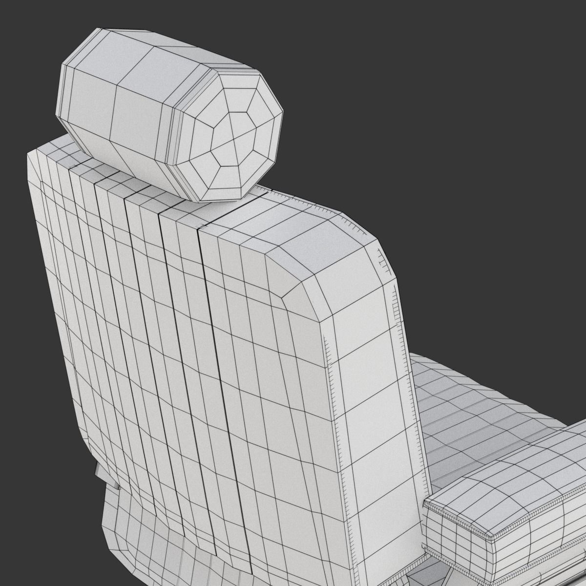 Barber Chair 3D model_26