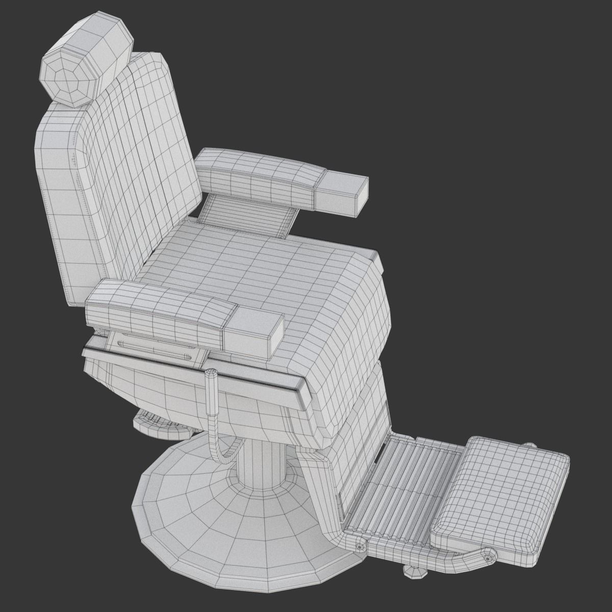 Barber Chair 3D model_17