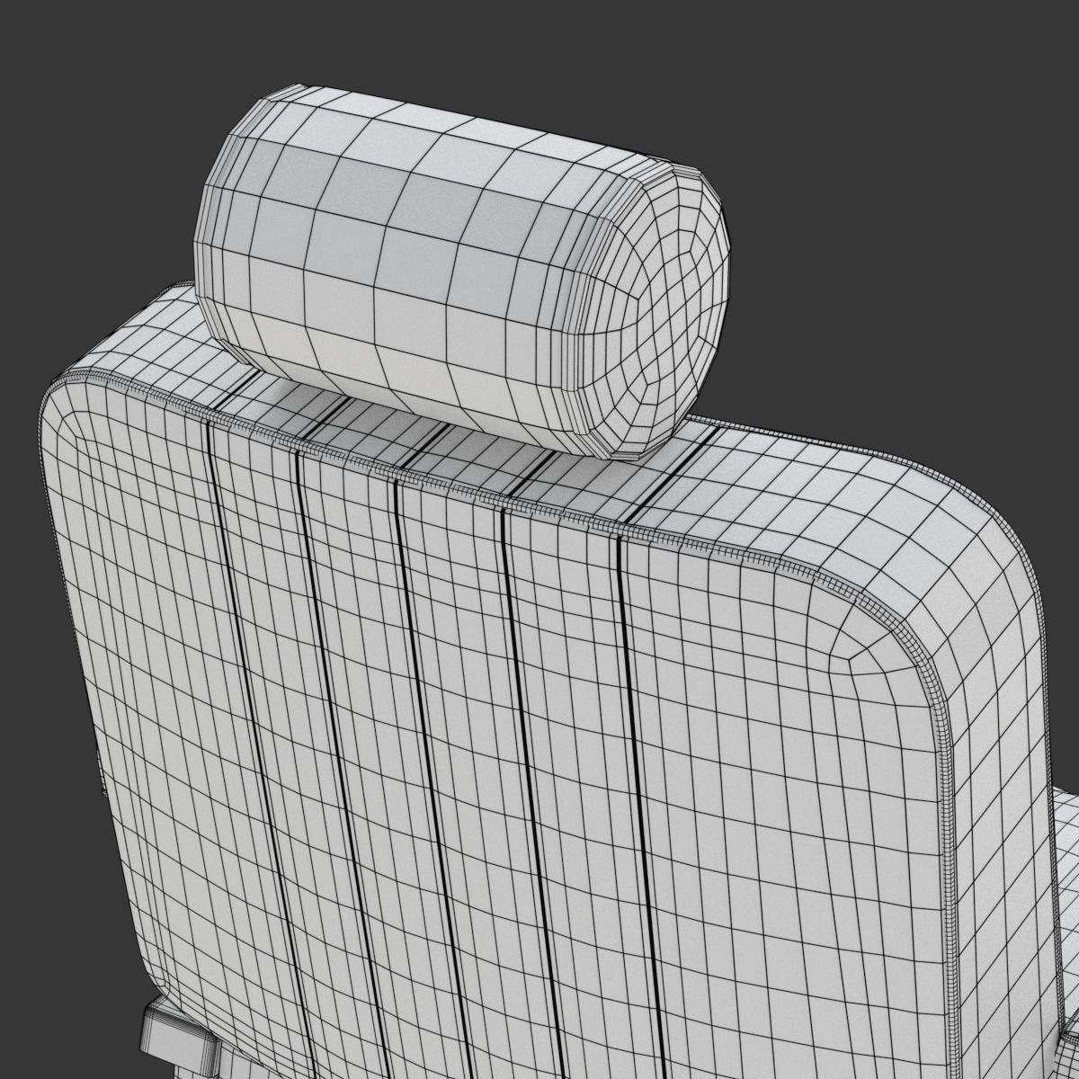 Barber Chair 3D model_24