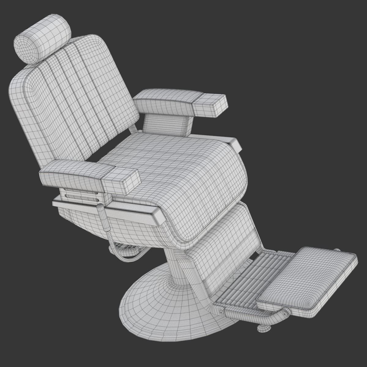 Barber Chair 3D model_27