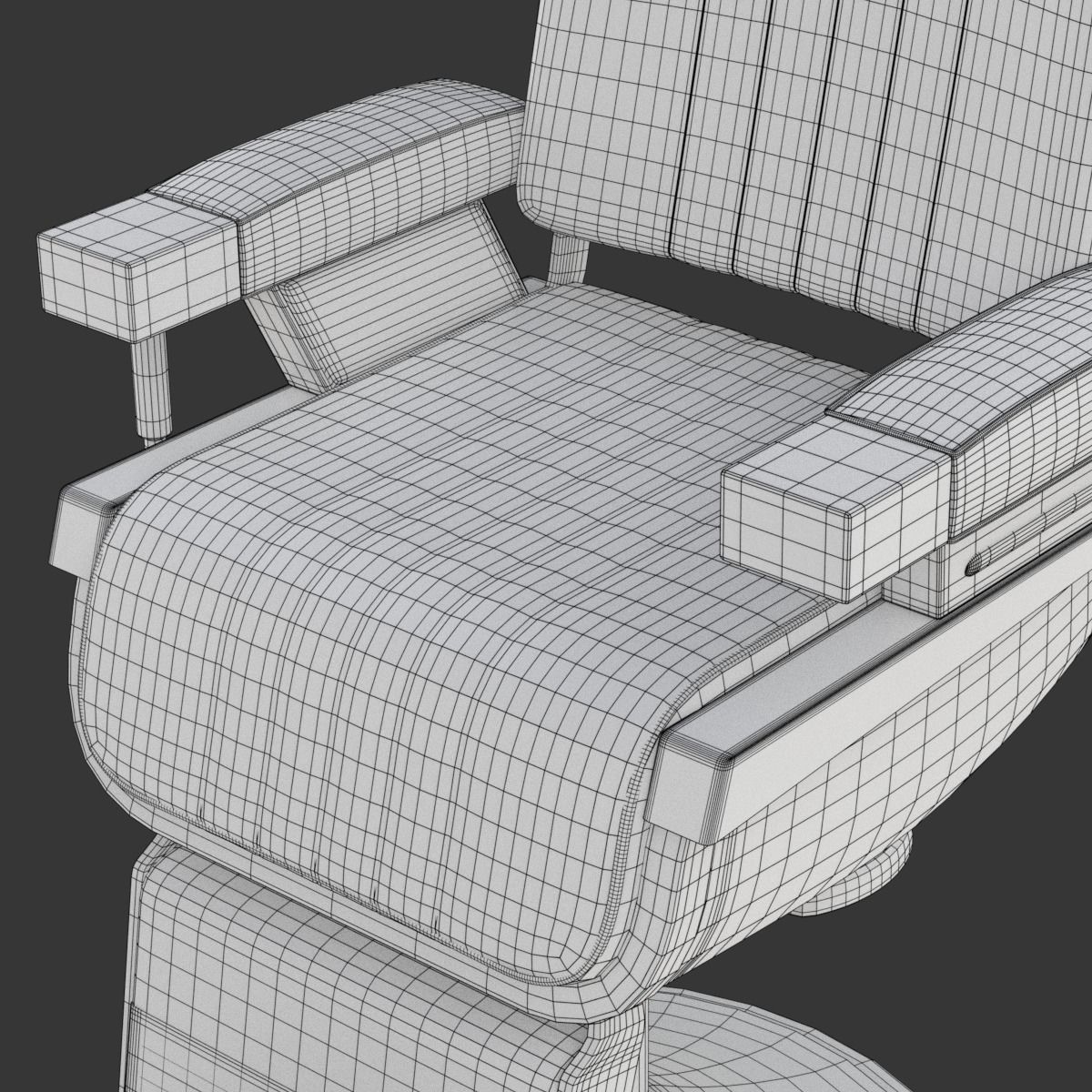 Barber Chair 3D model_20