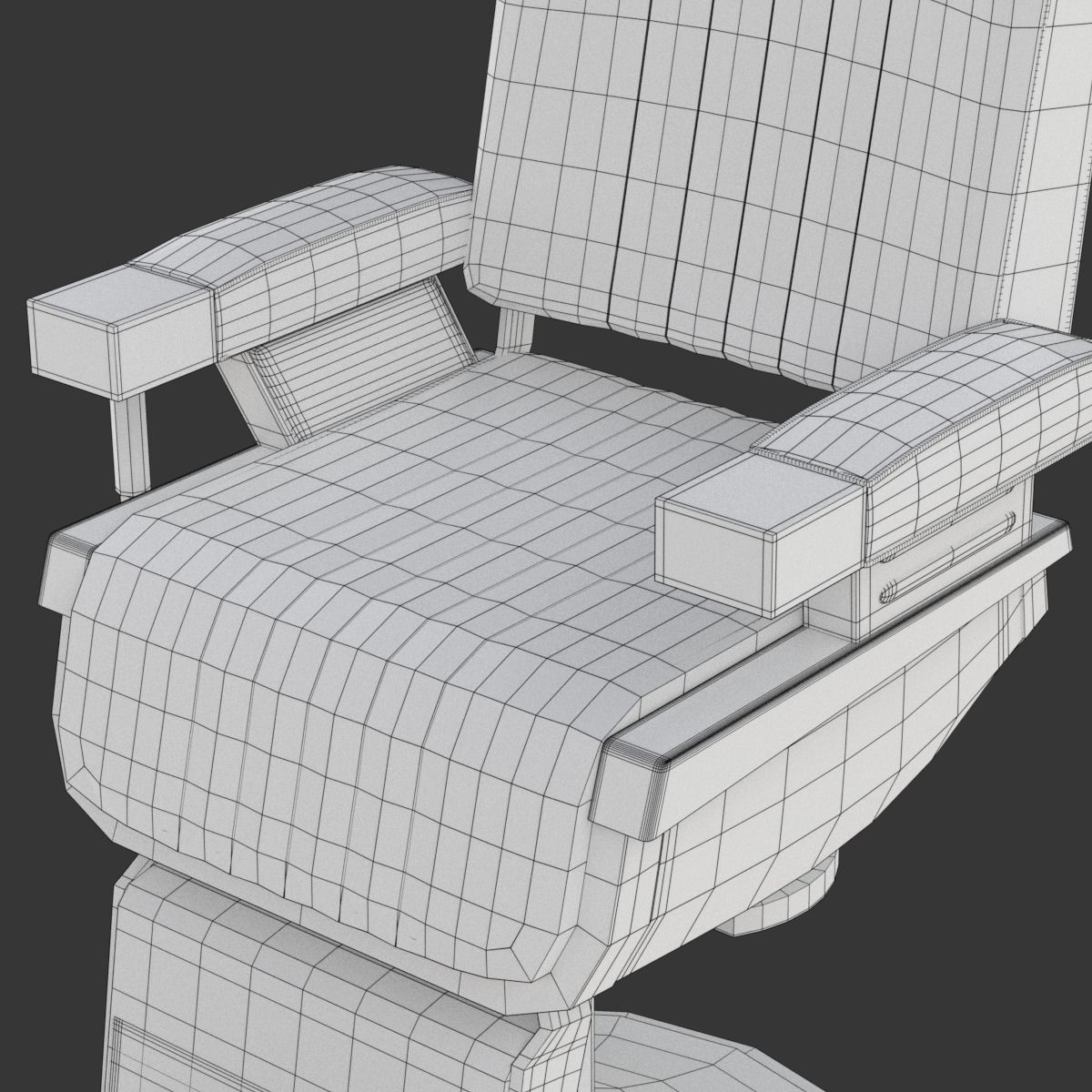 Barber Chair 3D model_18