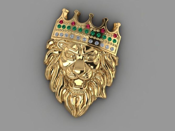 Pendant Lion  3D print model