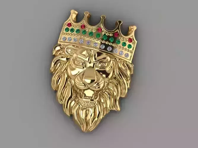 Pendant Lion  3D print model