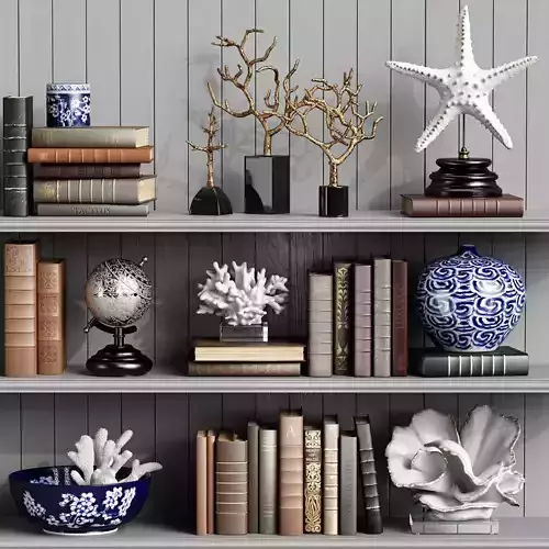 Decor Set 5 starfish 3D model