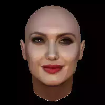Angelina Jolie Face Model With Makeup