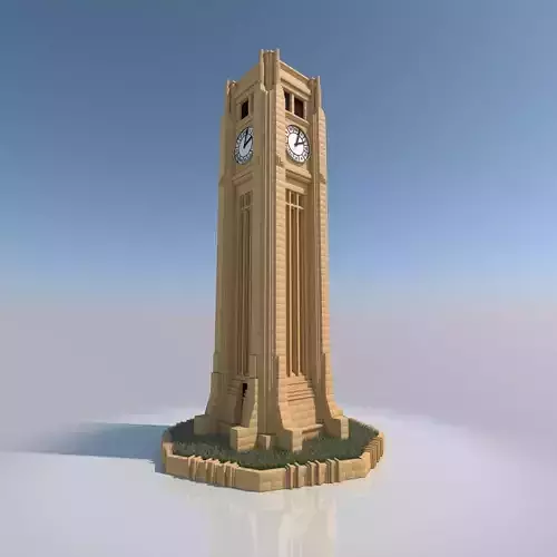 Beirut Clock Tower Landmark - Parliament of Lebanon 3D model