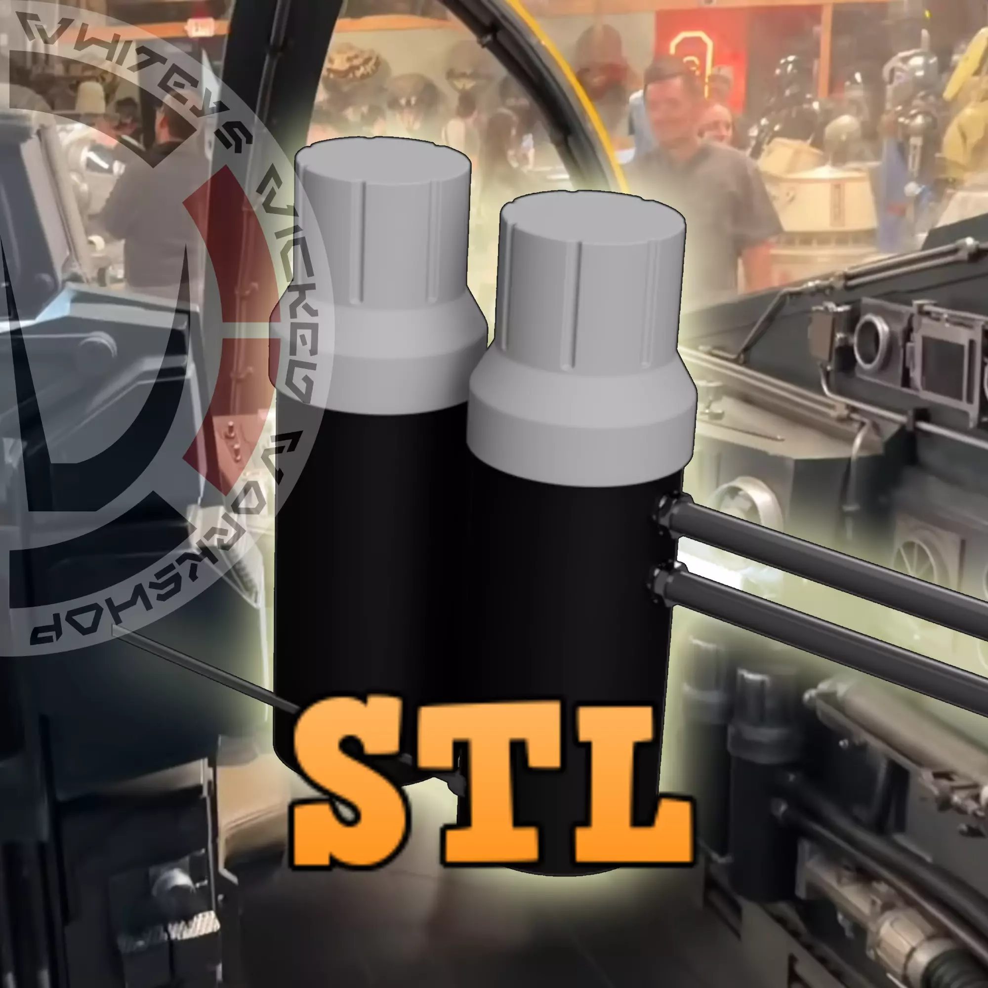 Mandalorian RazorCrest Inspired Cockpit Hydraulic Reservoir 3D print model