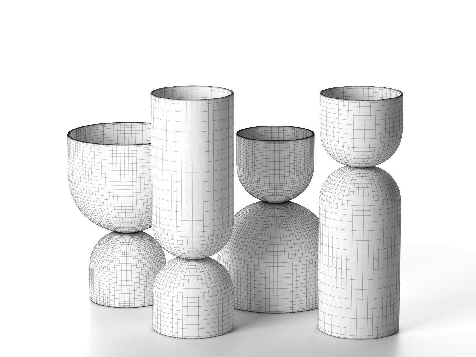 Vases with Unique Shape 3D model_1