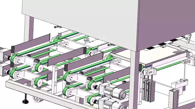 Automatic Granule Loose Bag Packing Machine 3D CAD Model  3D model 6