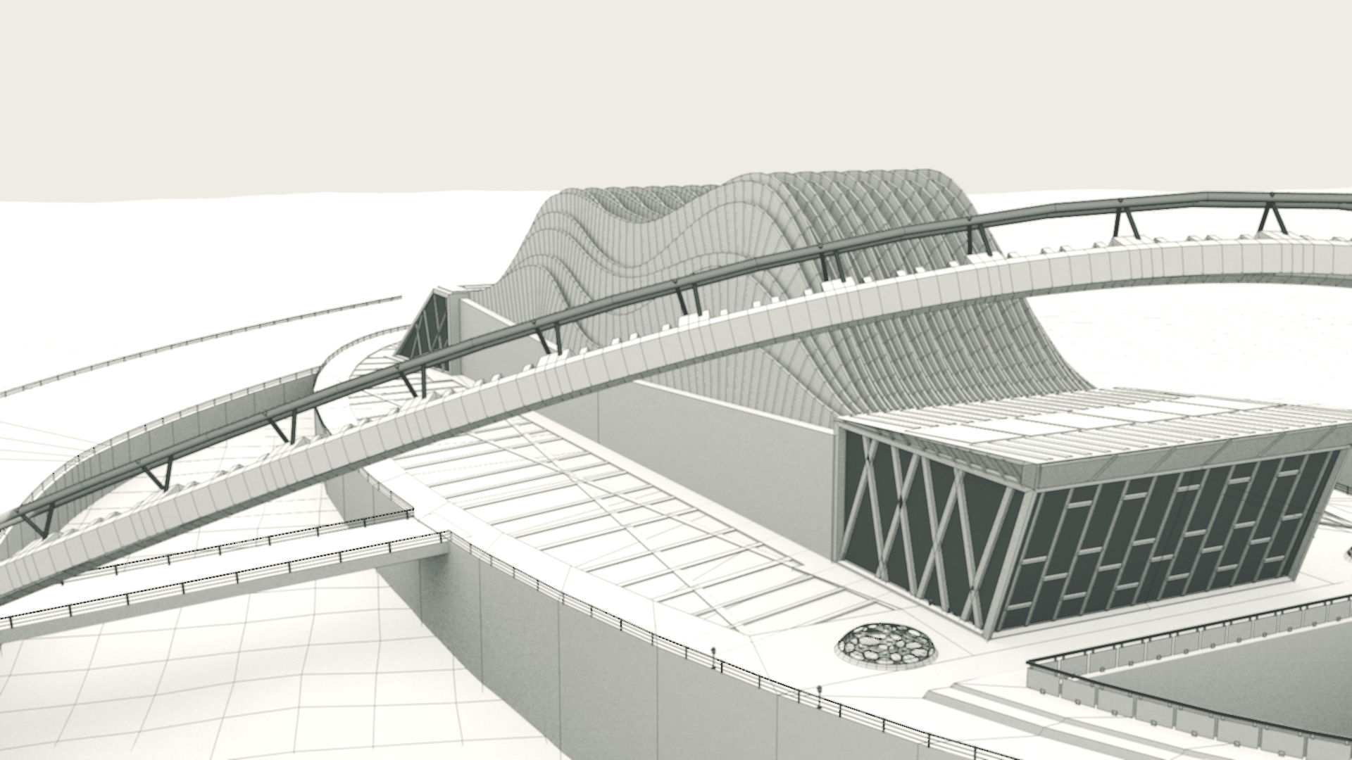 Architectural Concept 3D model_11