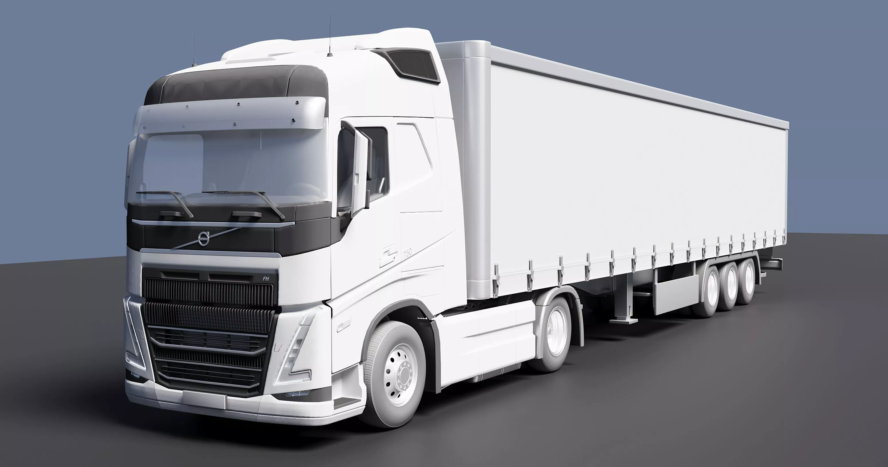 Long-Haul Truck Free 3D model