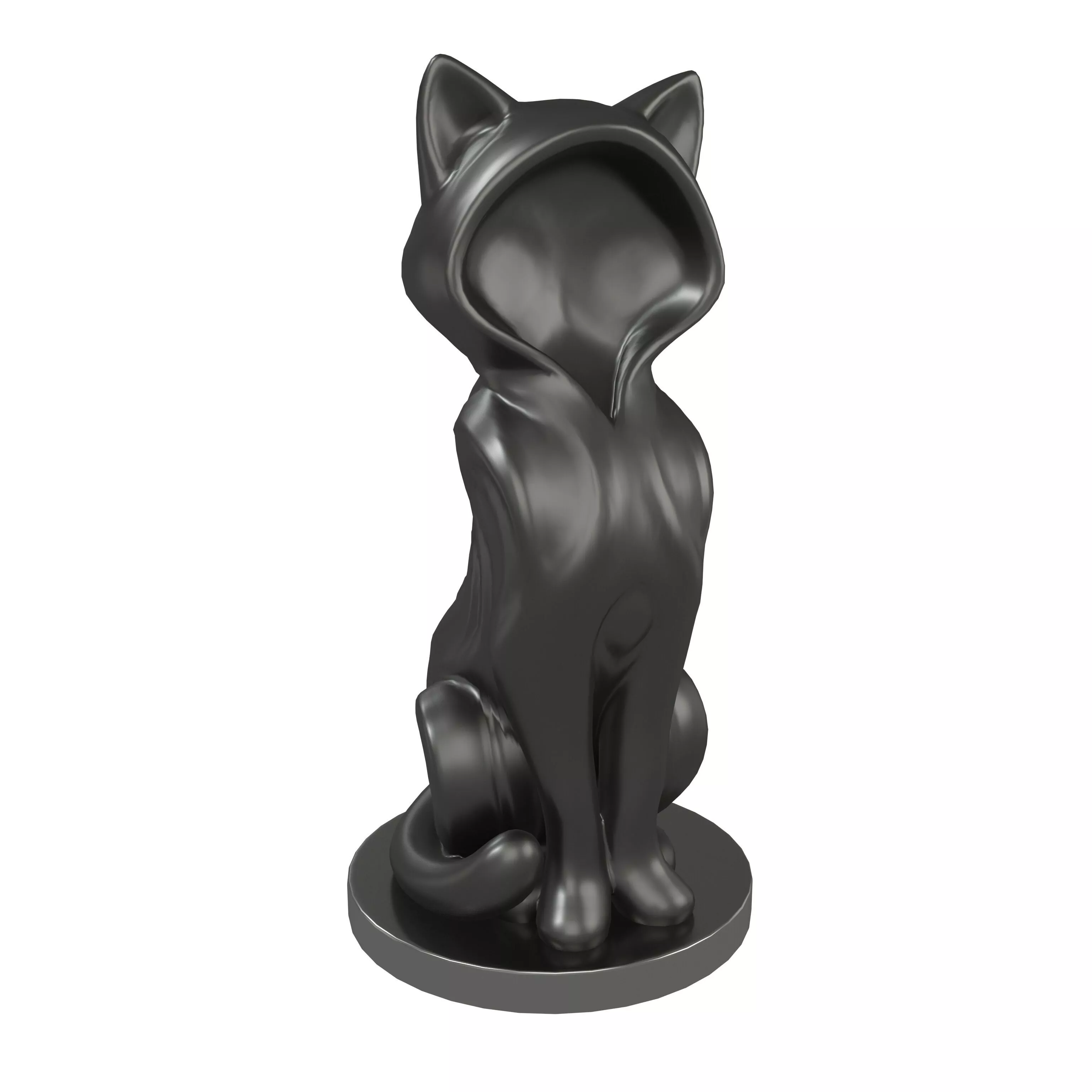 Abstract Cat Shaped Decoration v1 004 Low-poly 3D model