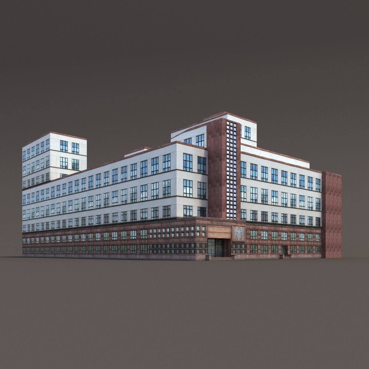 Office Building 170 Low-poly 3D model_1