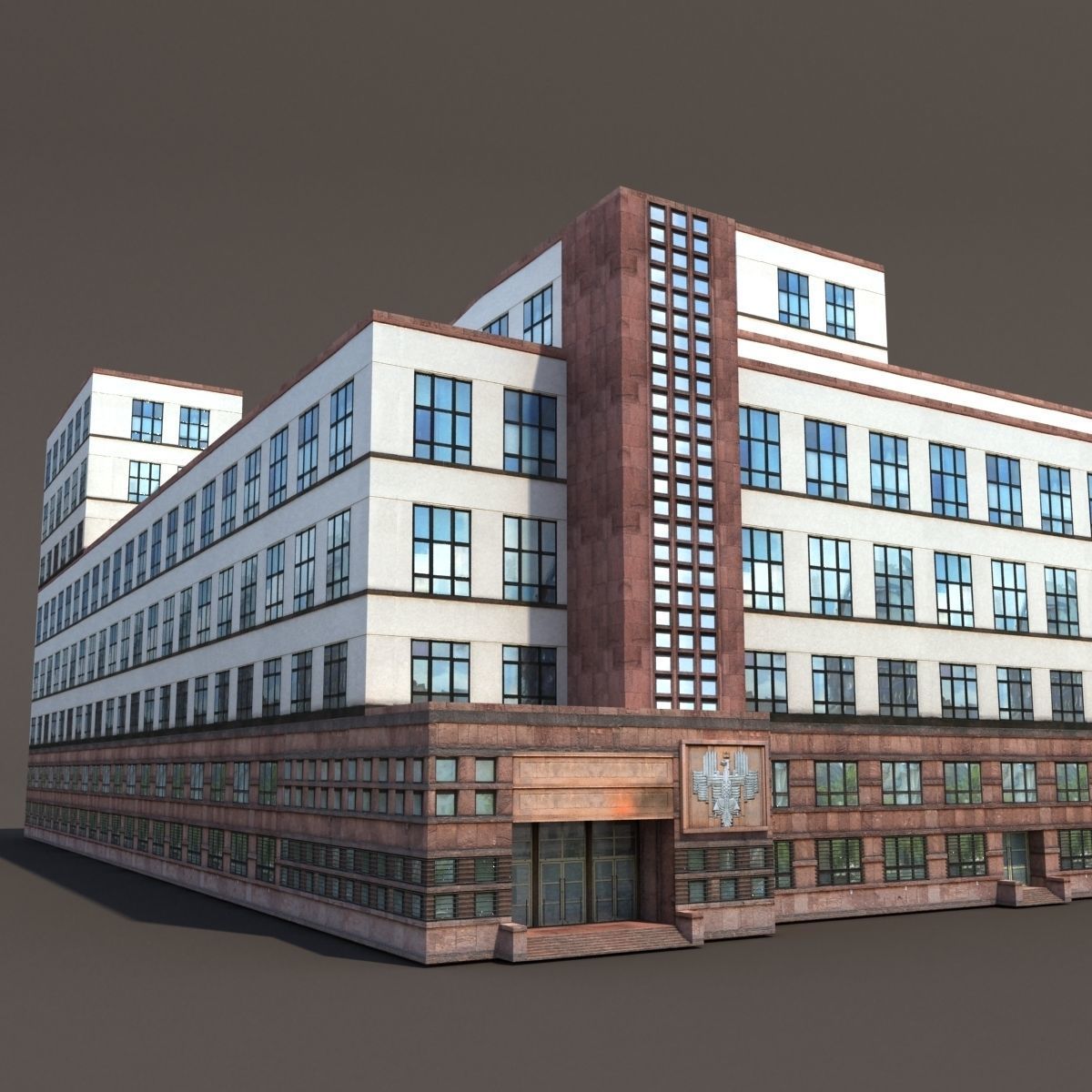 Office Building 170 Low-poly 3D model_9