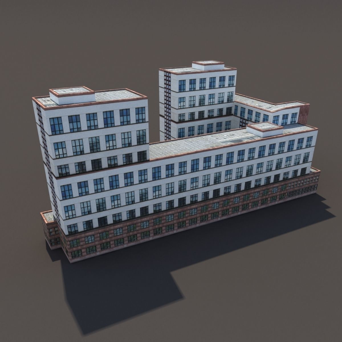 Office Building 170 Low-poly 3D model_5