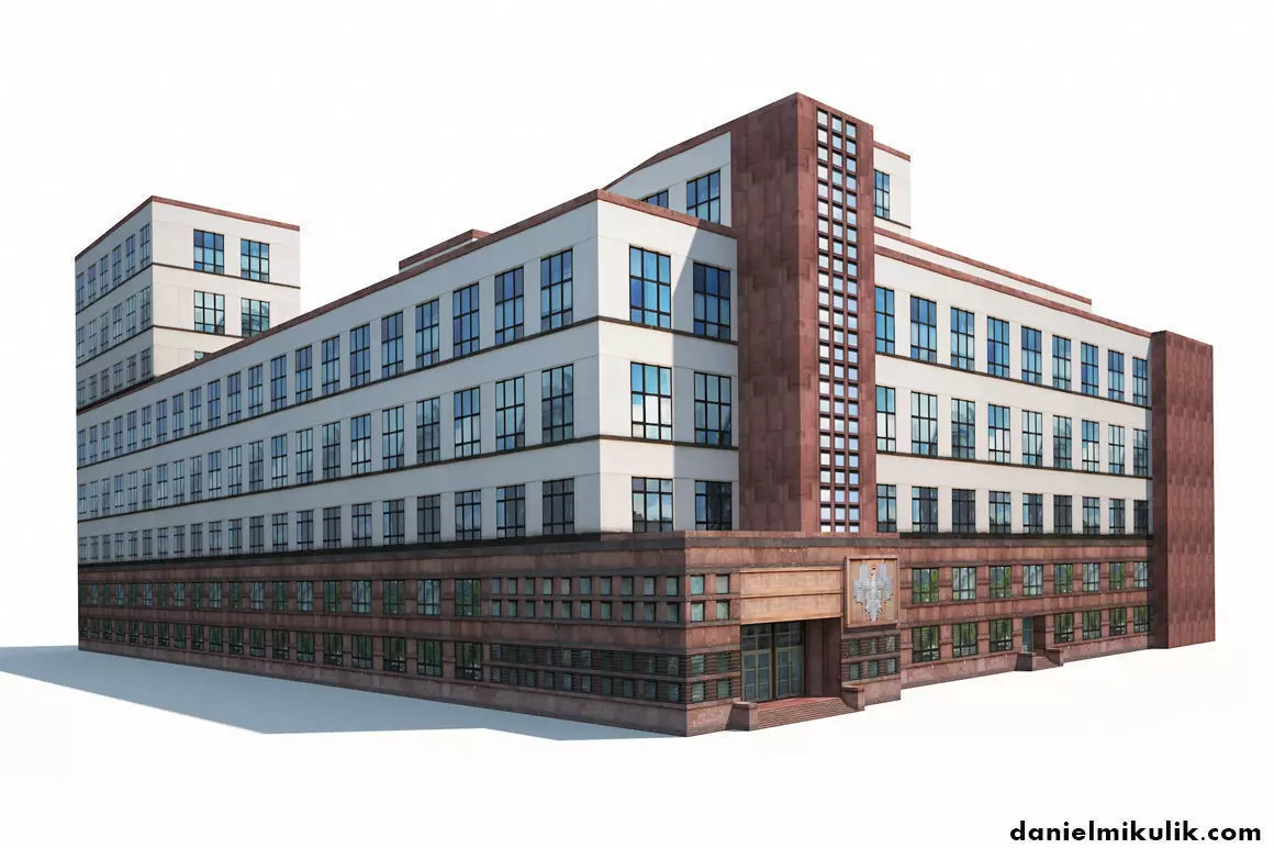 Office Building 170 Low-poly 3D model_0