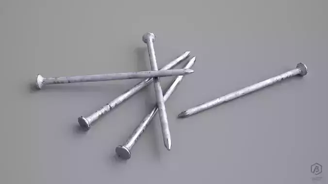 Game Ready Nails group of Free low-poly 3D model