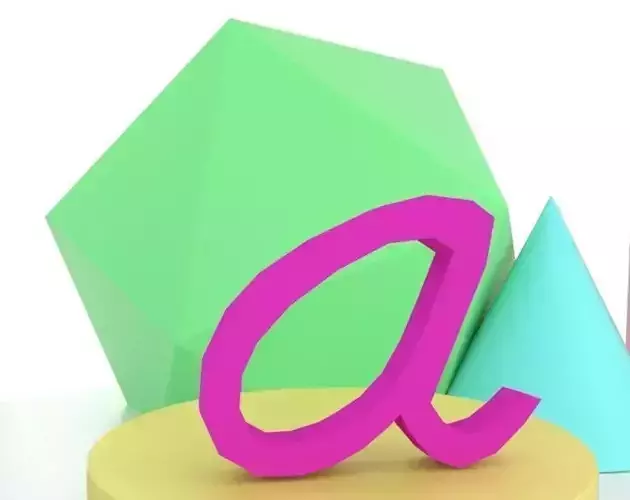 A Letter Montessori AAA 3D print model