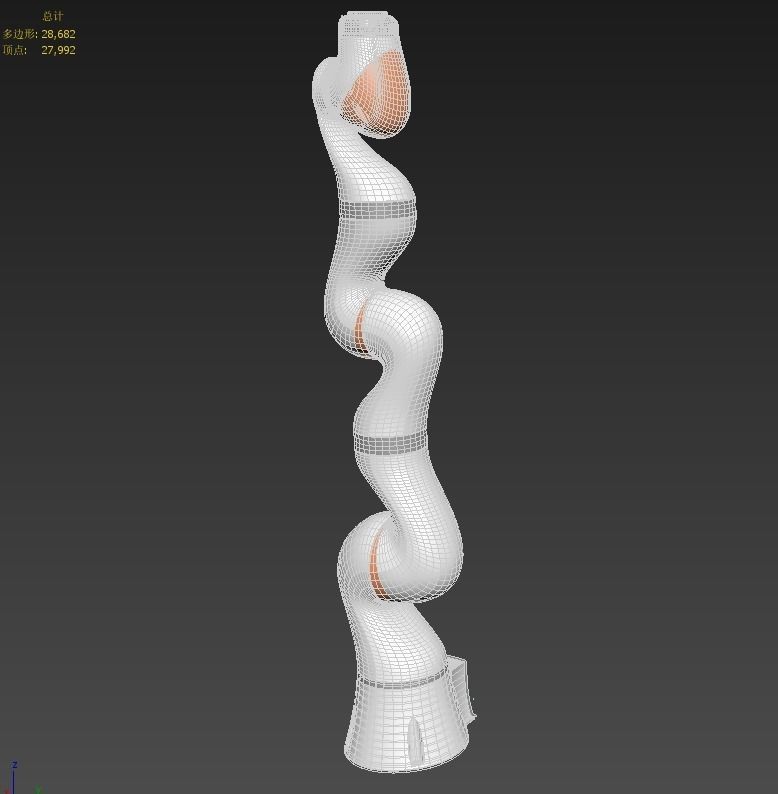 lightweight industrial robot arms 3D model_3