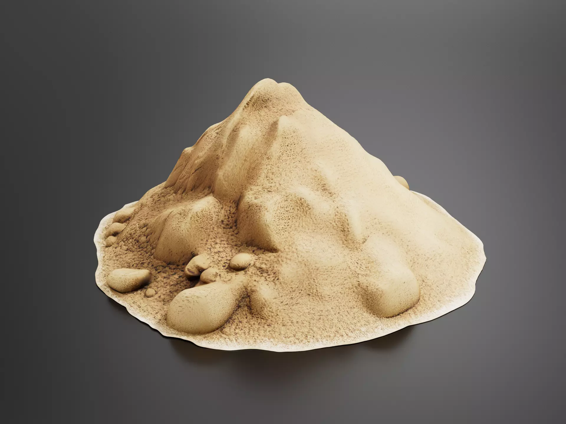 Mound Of Dirt 01 3D print model
