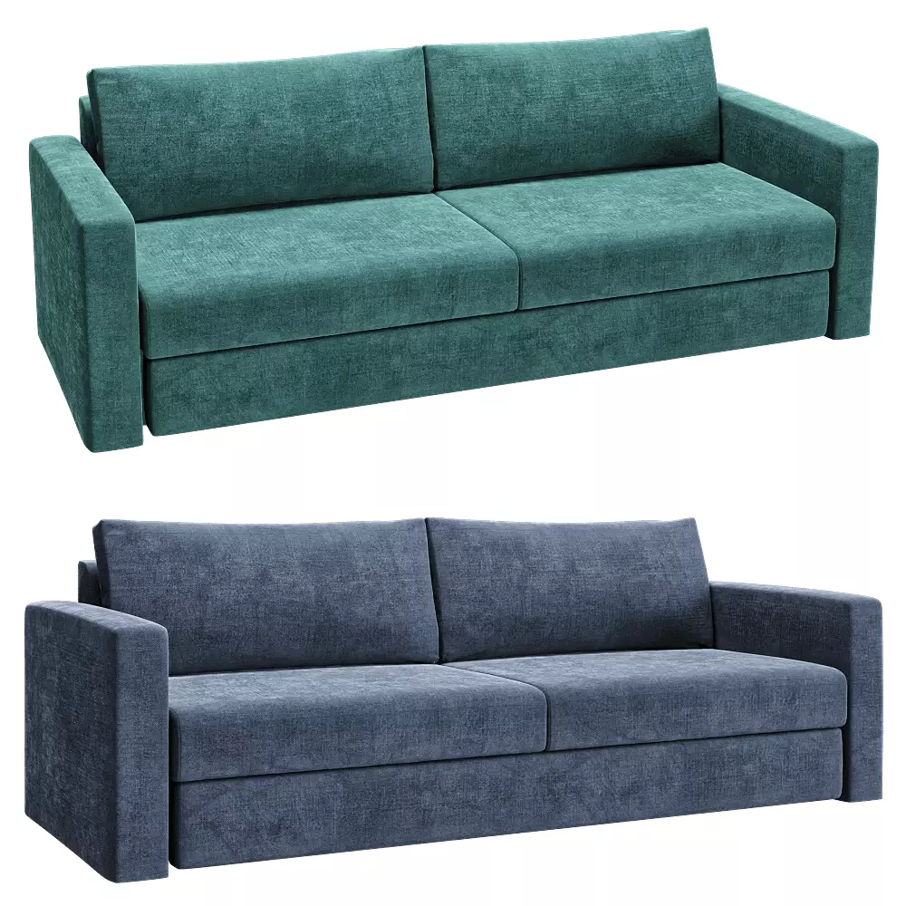 Folding sofa Hansen Low-poly 3D model