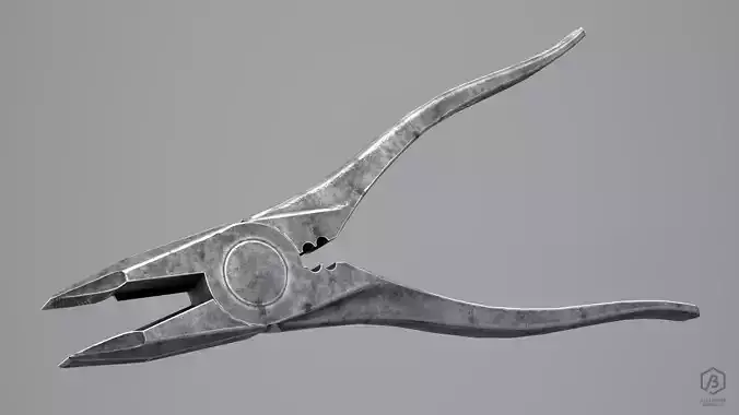 Game Ready Pliers metal Free low-poly 3D model