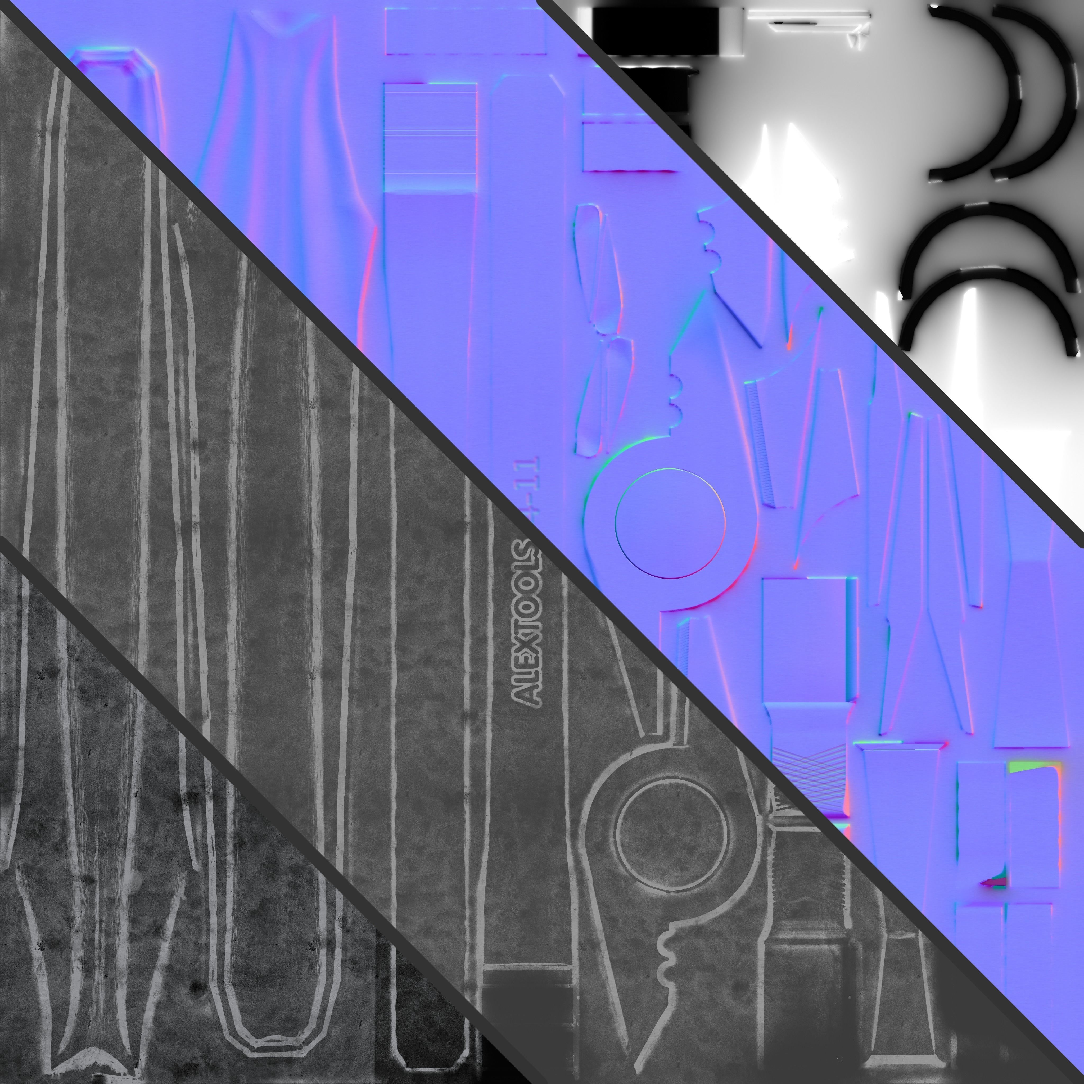 Game Ready Pliers metal Free low-poly 3D model_5