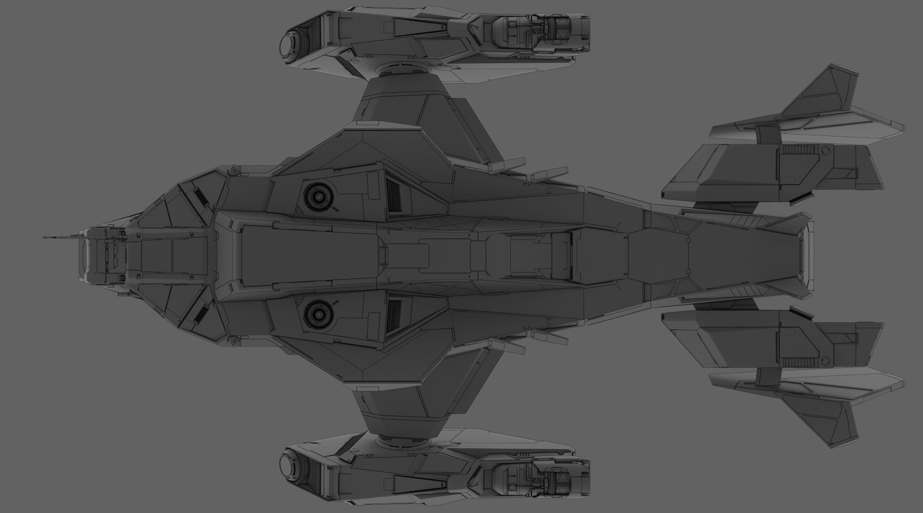 Space Ship 3D model_5