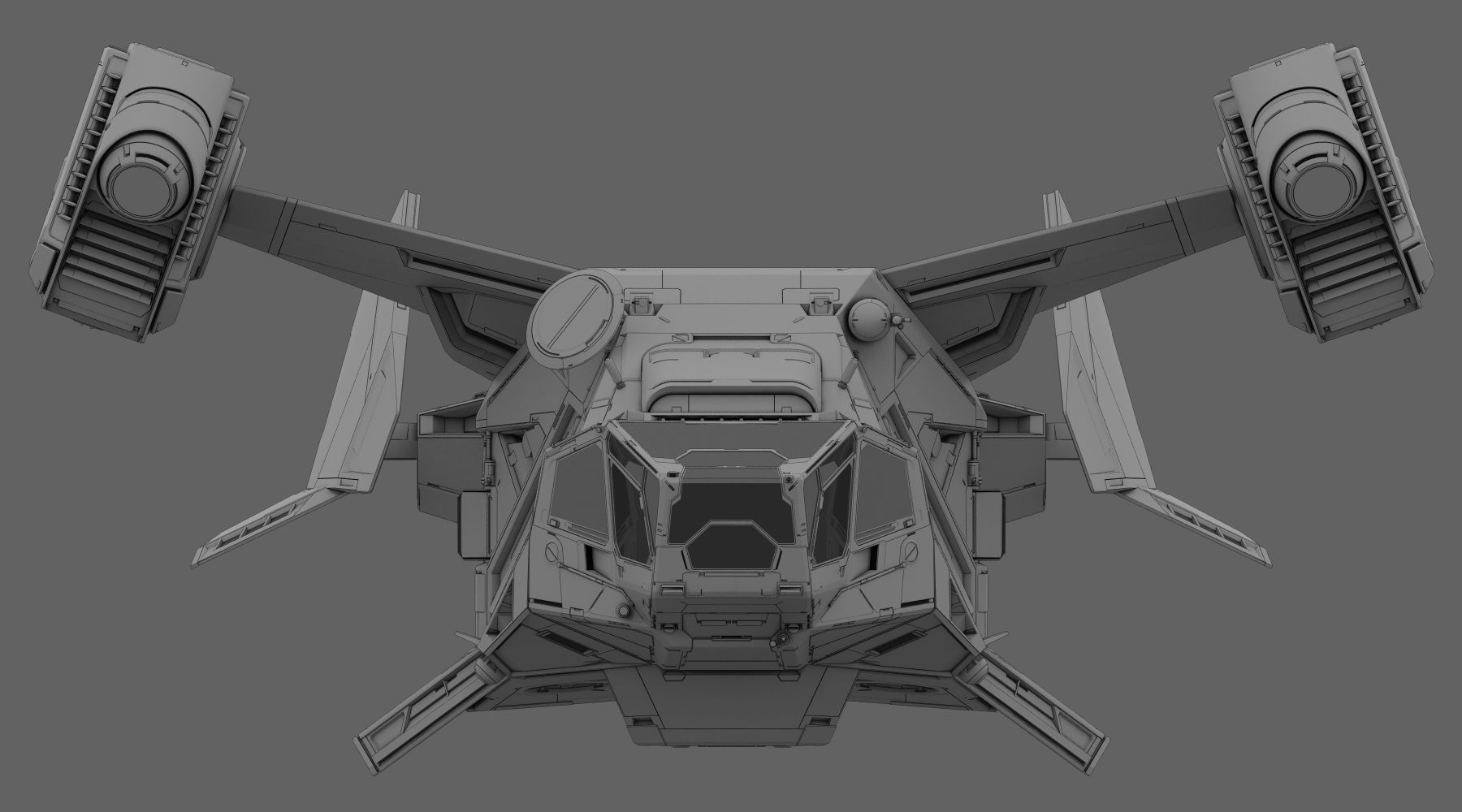 Space Ship 3D model_6