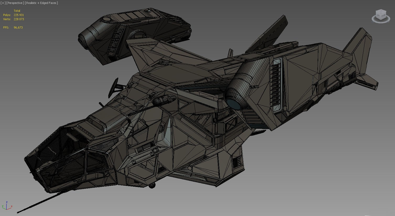 Space Ship 3D model_9