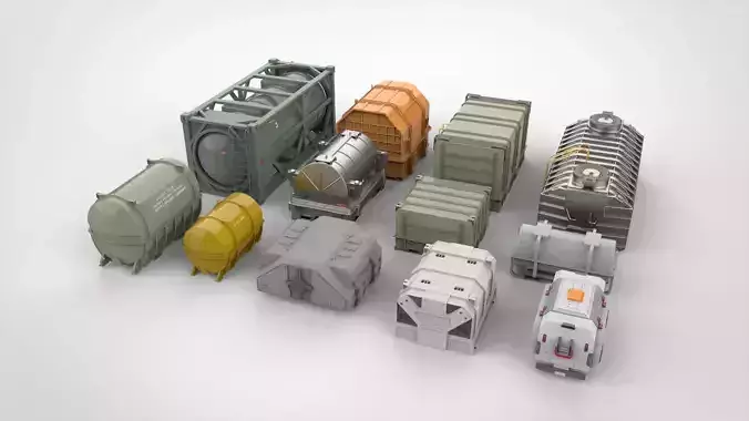 sci fi Container 1 3D model