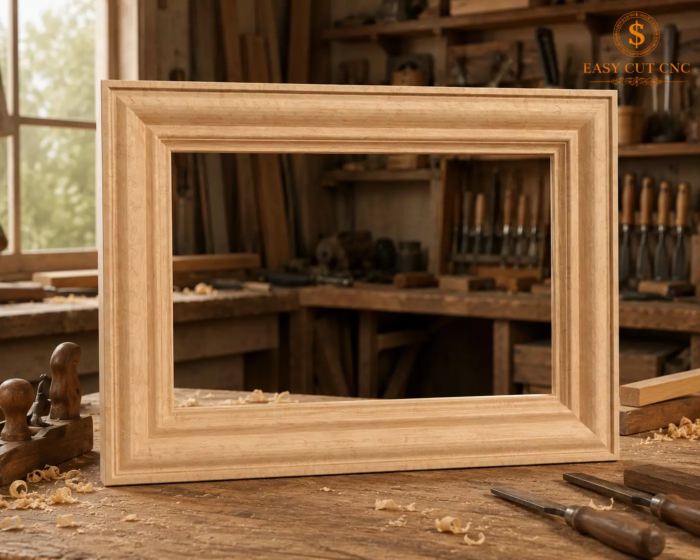 Classic Smooth Rectangular Frame STL 3D model