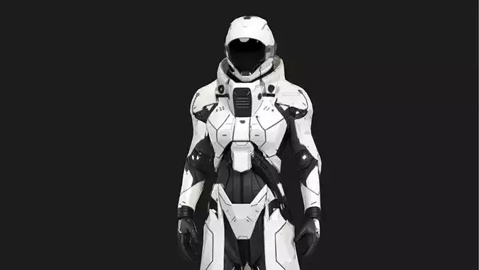 Sci-Fi Orbital Exo-Suit Scout