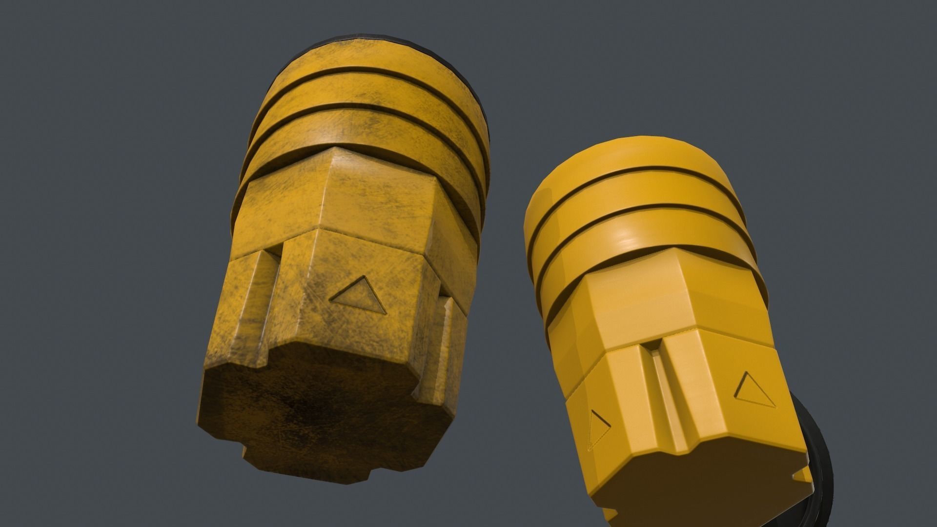 Crash Barrel PBR Game Ready Low-poly 3D model_13