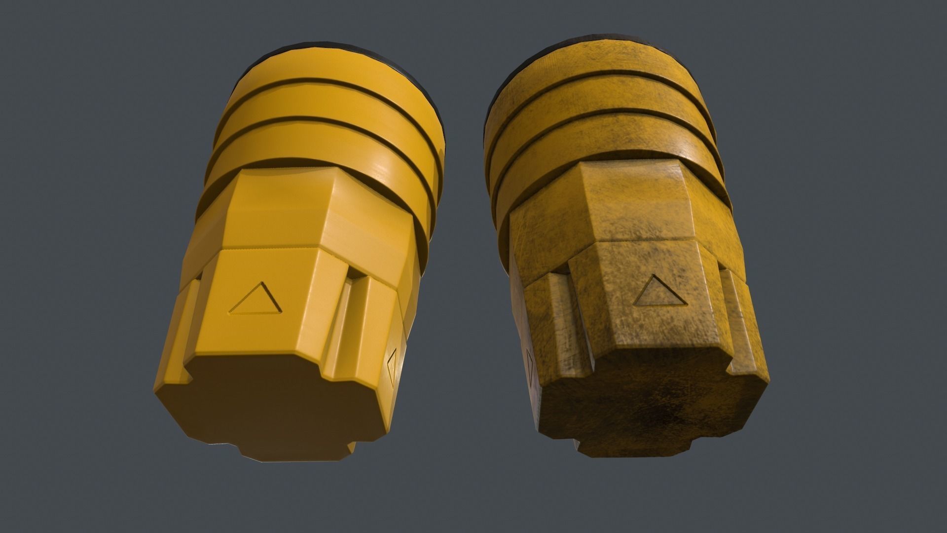 Crash Barrel PBR Game Ready Low-poly 3D model_14