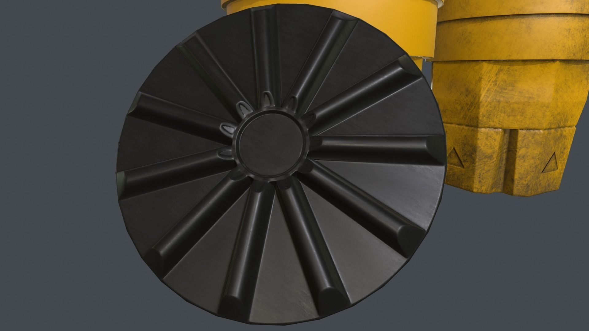 Crash Barrel PBR Game Ready Low-poly 3D model_4