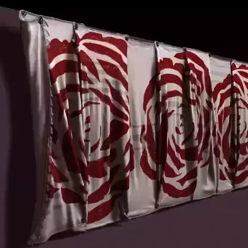 Wall textile coverage