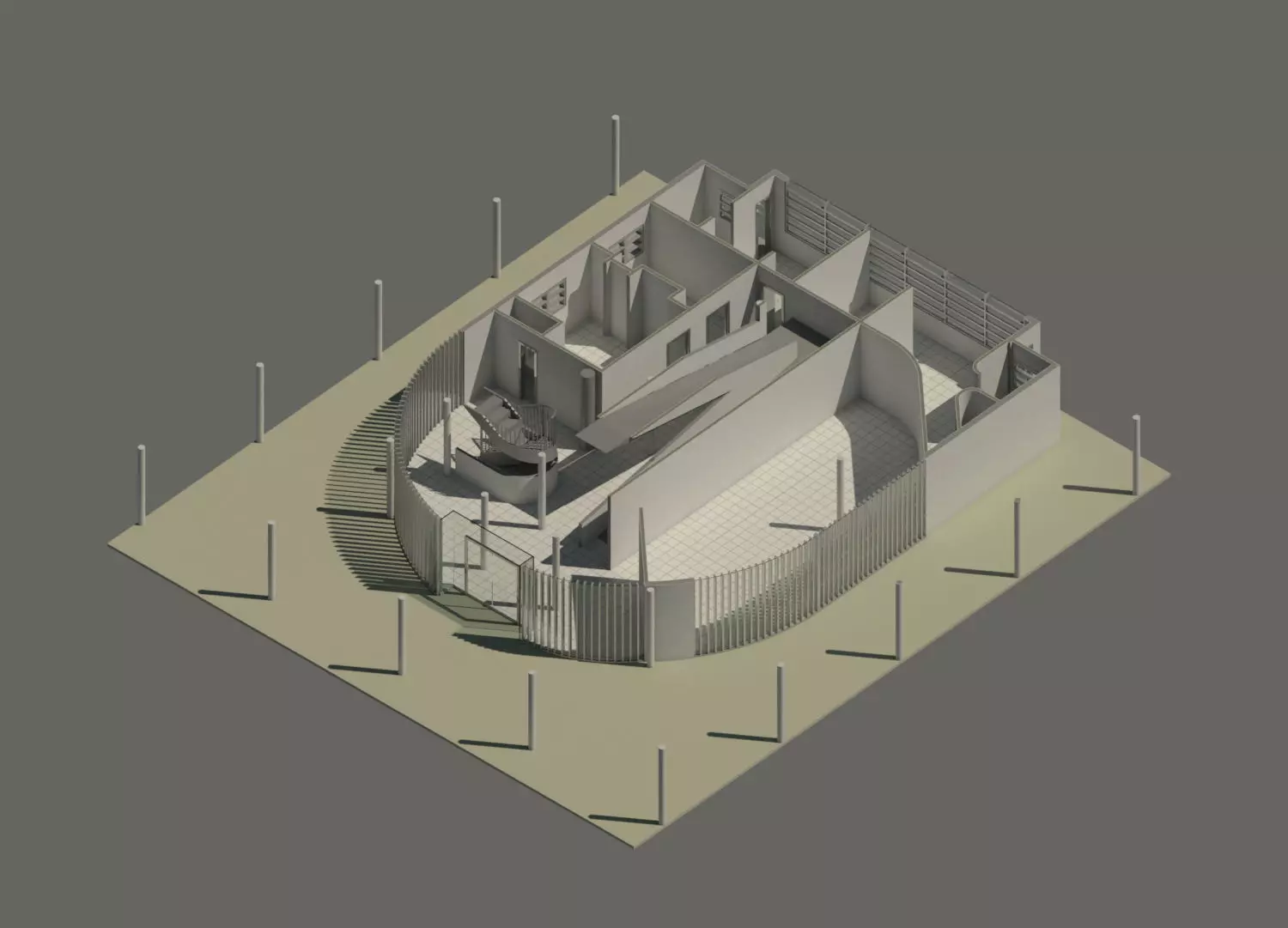 villa savoye 3D model_0