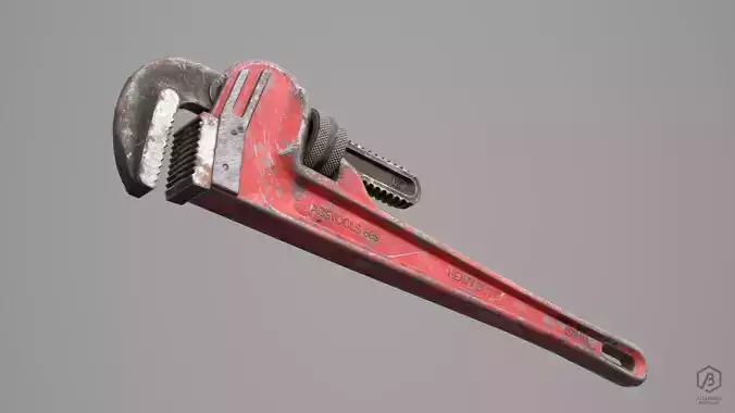 Game Ready Wrench Low-poly 3D model