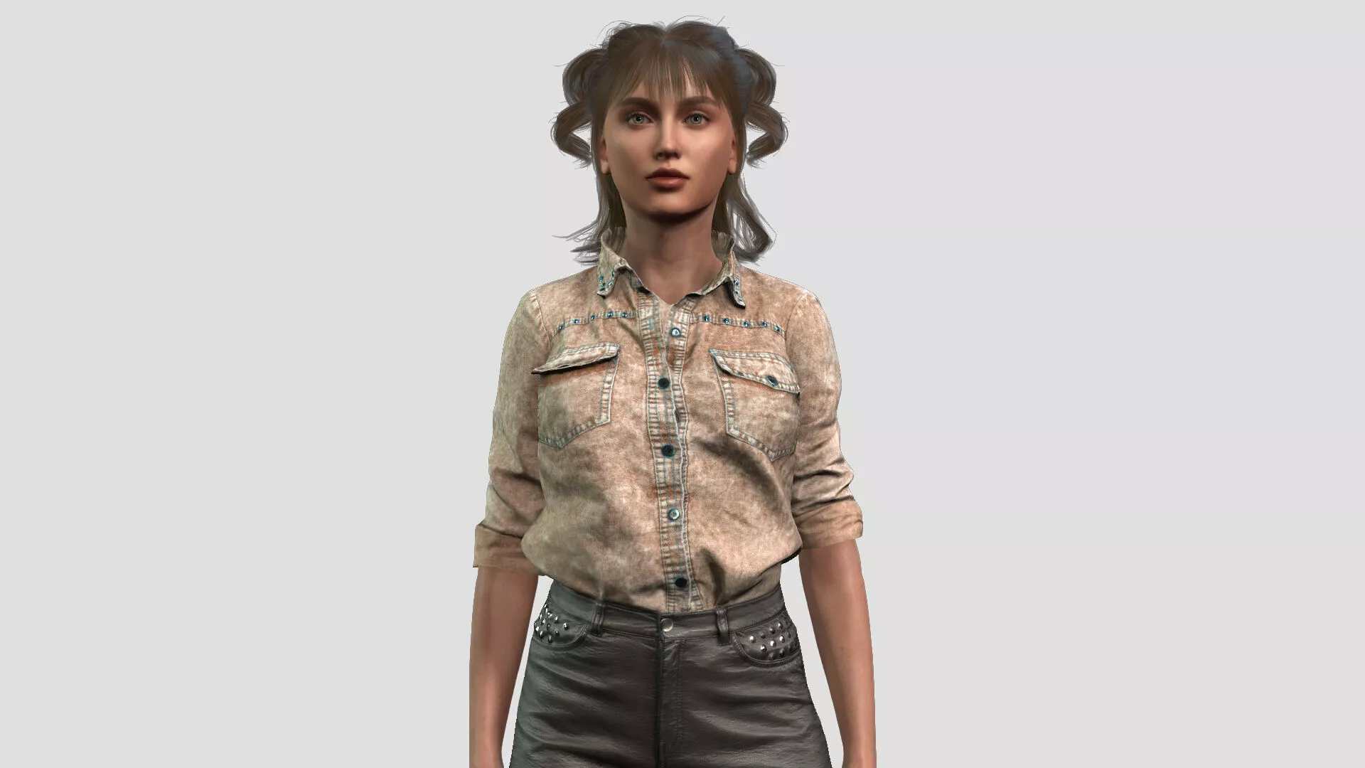 High Quality Woman Character 3D model