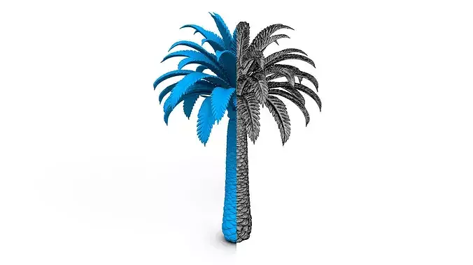Palm Trees Collection - 10 High Poly Scenes  3D model 6