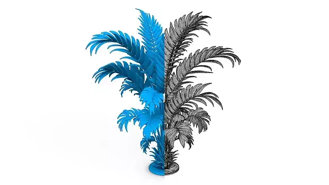 Palm Trees Collection - 10 High Poly Scenes  3D model 4