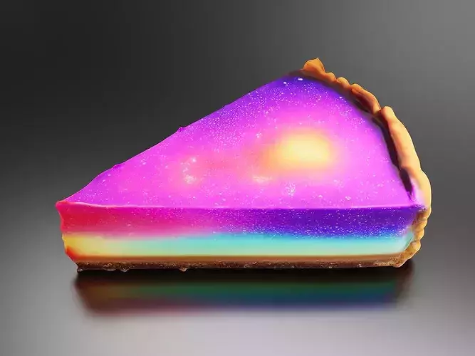 Northern Lights Cheesecake 01 3D print model