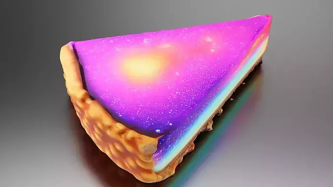 Northern Lights Cheesecake 01 3D print model 4