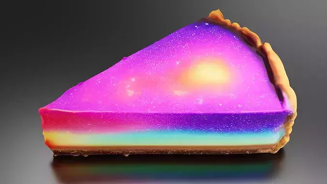 Northern Lights Cheesecake 01 3D print model 2